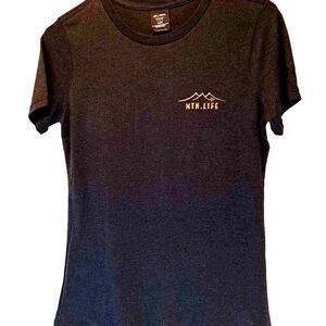 MTN Life Designer Graphic T-Shirt Black Gold Emblem - New-S, M, L, XL